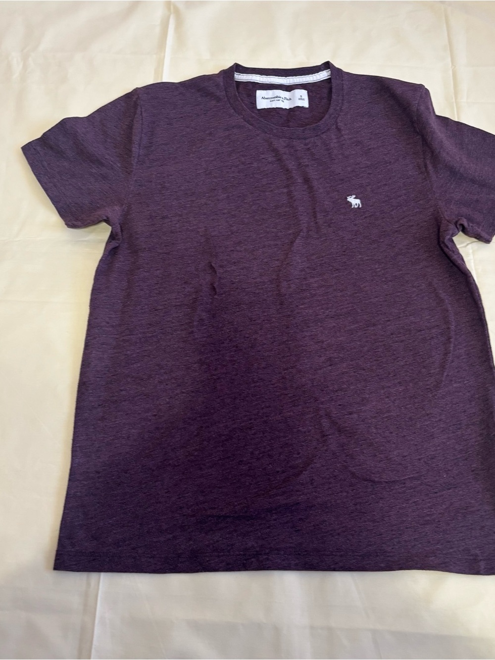 Abercrombie & Fitch Men’s Deep Heather Plum Vine Short Sleeve Tee
